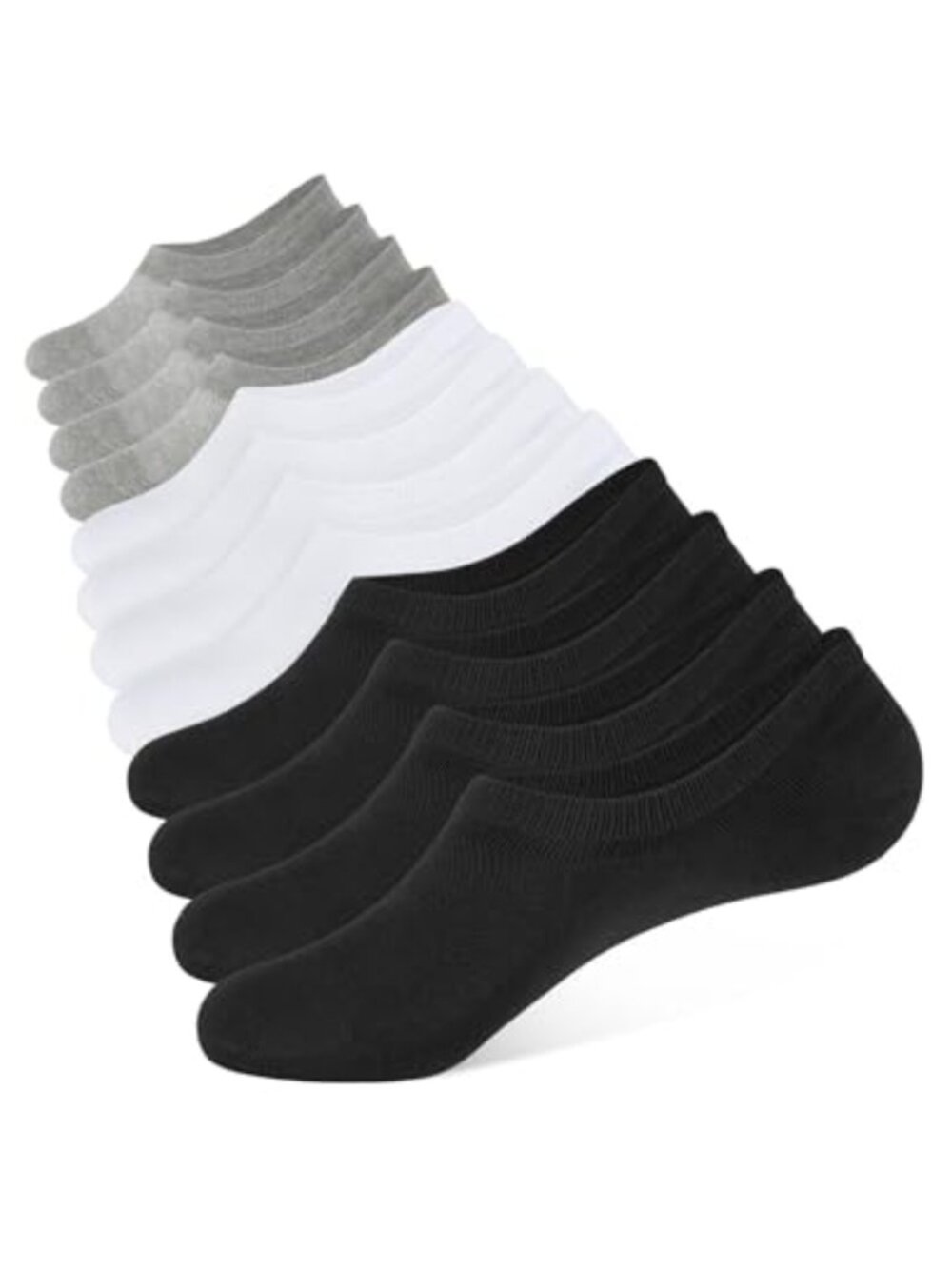 No Show Liner Socks 6 Pairs Cotton Lightweight Low Cut